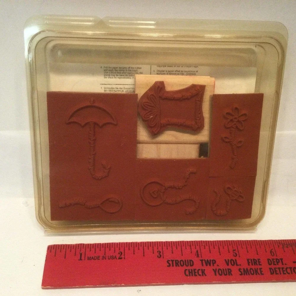 Stampin' Up The Fine Print Friendship Birthday Greeting In Plastic 2002
